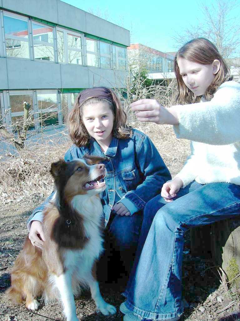 Foto Selina und Alina mit Huendin