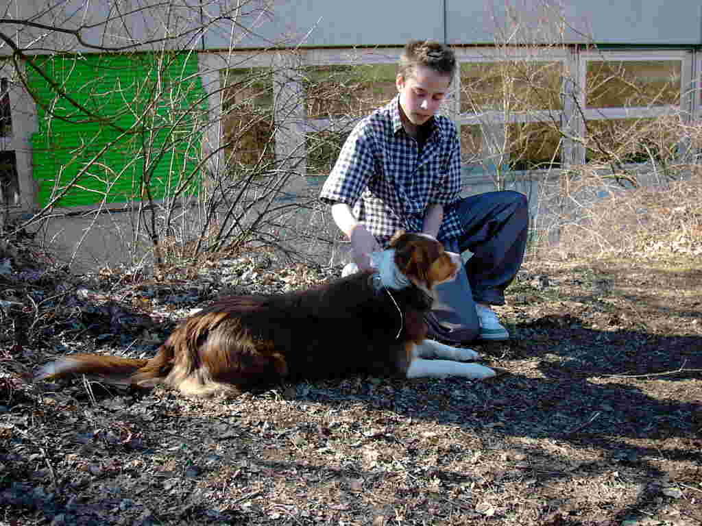 Foto Alex mit Huendin EIKE
