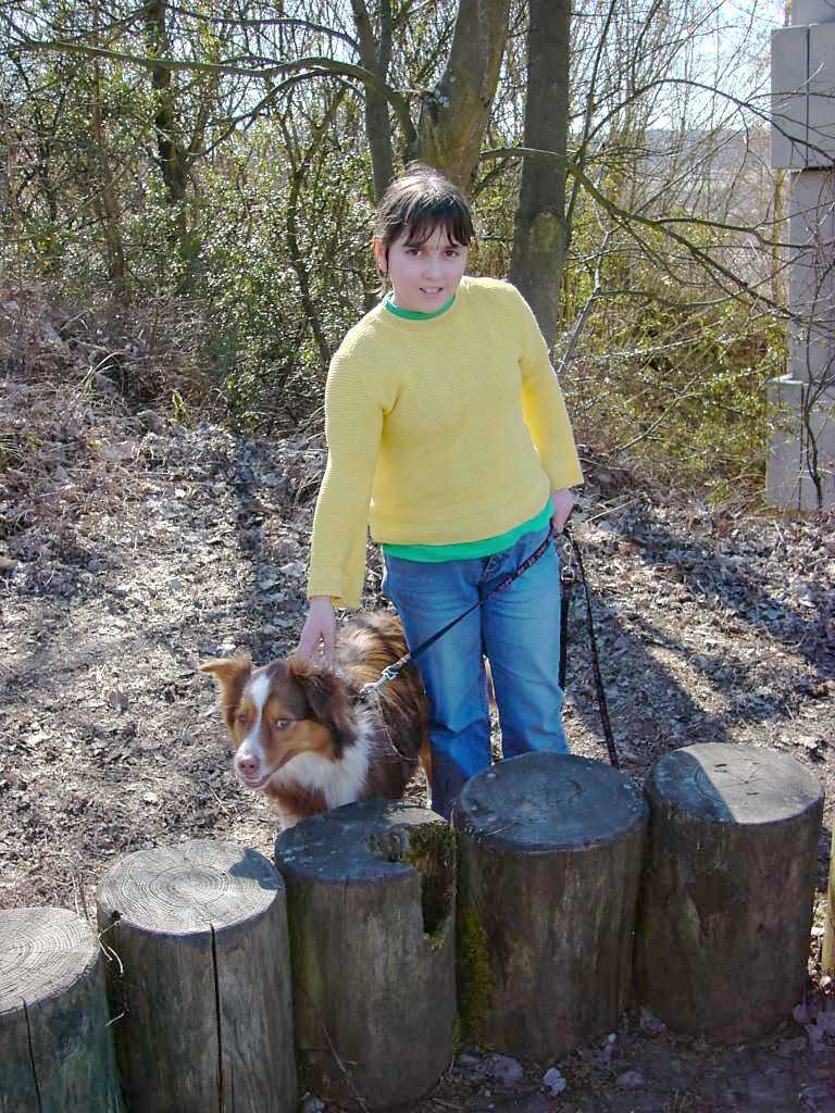 Foto Tanja mit Huendin